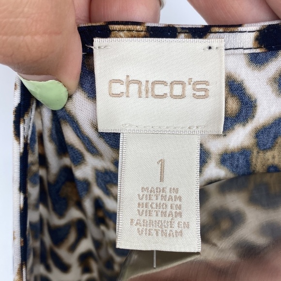 Chicos Animal Print Sleeveless Mini Dress - Picture 4 of 8